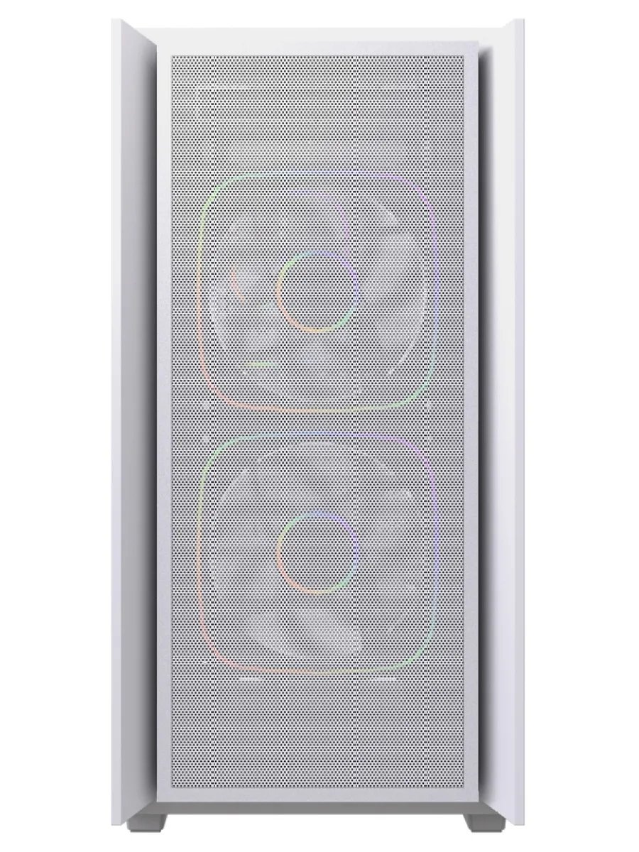 Корпус Powercase Mistral SM03 ARGB (CMMSM03W-A3), Tempered Glass, 3x120mm ARGB PWM fans, белый, mATX