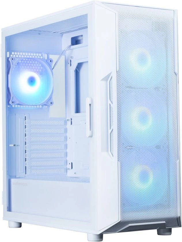 Корпус ZALMAN I3 Neo ARGB V2 White, ATX, Front Mesh, Window, 2x3.5", 3x2.5", 1xUSB2.0, 2xUSB3.0, 1xUSB Type-C, Front 3x120mm ARGB, Rear 1x120mm