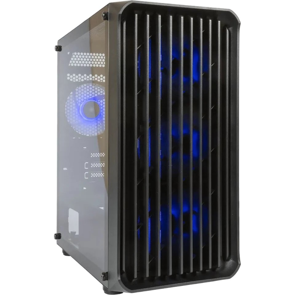 Корпус Eurocase M205 4ARGB черный без БП 00-01003411 Minitower mATX закаленное стекло USB 3.0