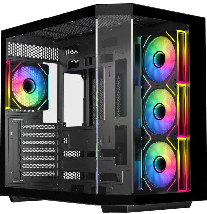 Корпус Eurocase M430ZАF (M430ZF 2ARGB 3_0_2 Black) eATX черный