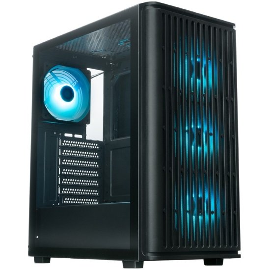Корпус XASTRA A409 4ARGB-UC Black (A409-4FС12A-UC) ATX/Mesh/Screwless full-size TG / 4x120mm ARGB PWM FС fans/Type-C