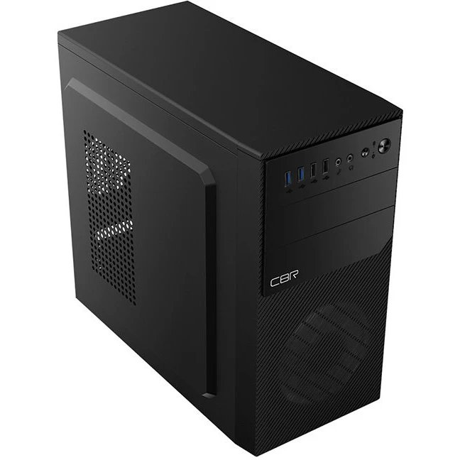 Корпус CBR RD880 (PCC-MATX-RD880-WPSU) mATX Minitower, без БП, 2*USB 3.0, 2*USB 2.0, HD Audio+Mic, кабель питания 1.2м, Black