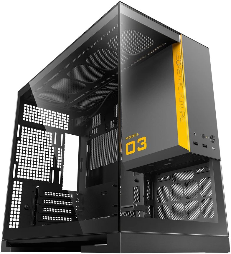 Корпус Geometric Future Model 3 Black Gray (1AM3NZBK00100) / mATX