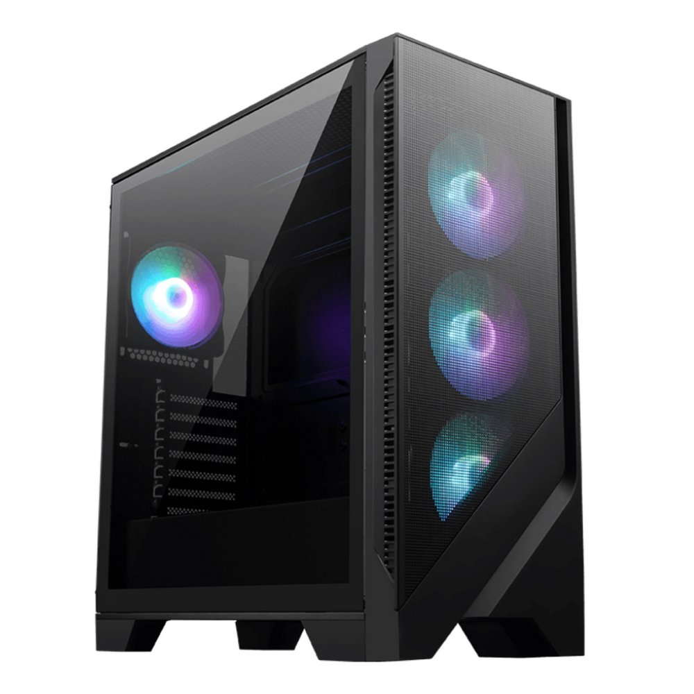 Корпус MSI Mag Forge 320R AirFlow (306-7G23R21-809) Mid-Tower, ATX, 2xUSB 3.2, Audio I/O, 4x120mm ARGB Fan ARGB Control Board, Tempered Glass Window