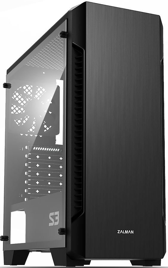 Корпус Zalman S3 черный, без БП, ATX 2x120mm 2xUSB2.0 1xUSB3.0 audio bott PSU