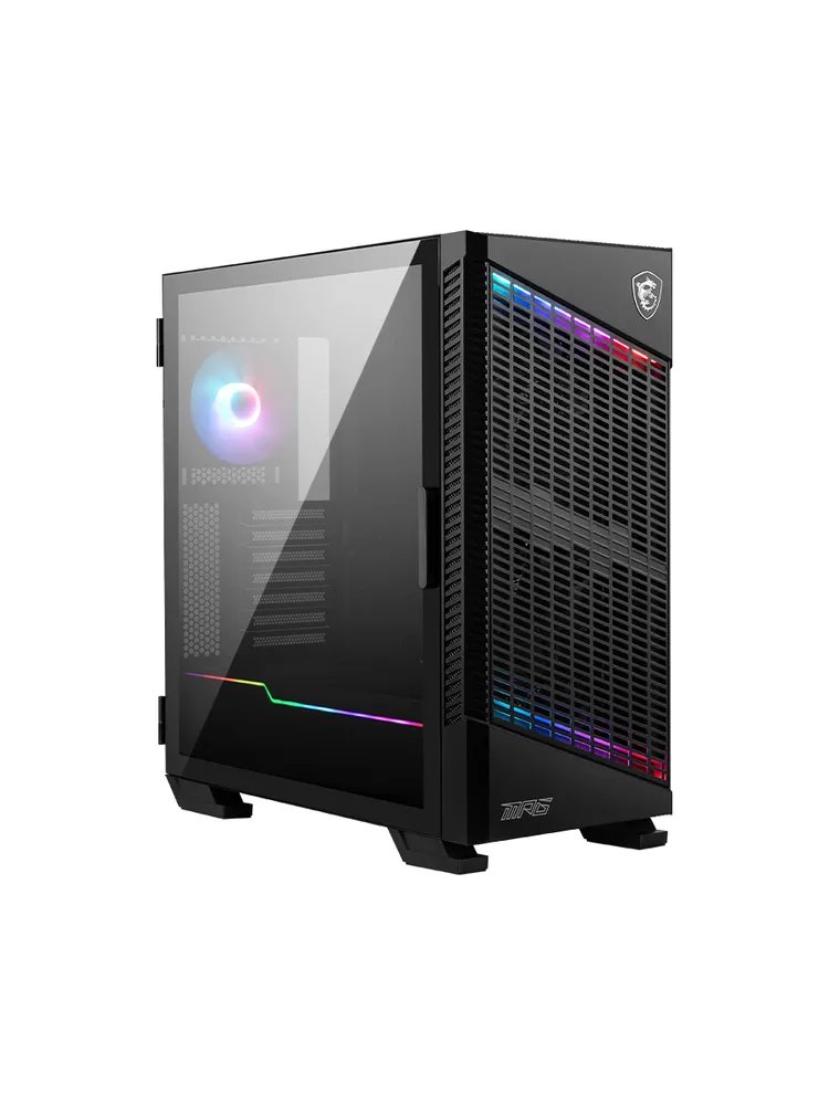Корпус MSI MPG Velox 100P Airflow (306-7G18P26-HH9) 2xUSB 3.0, 1xType C, 1x120mm ARGB Fan, 3x120mm Black Fan, ARGB Control Board, Tempered Glass