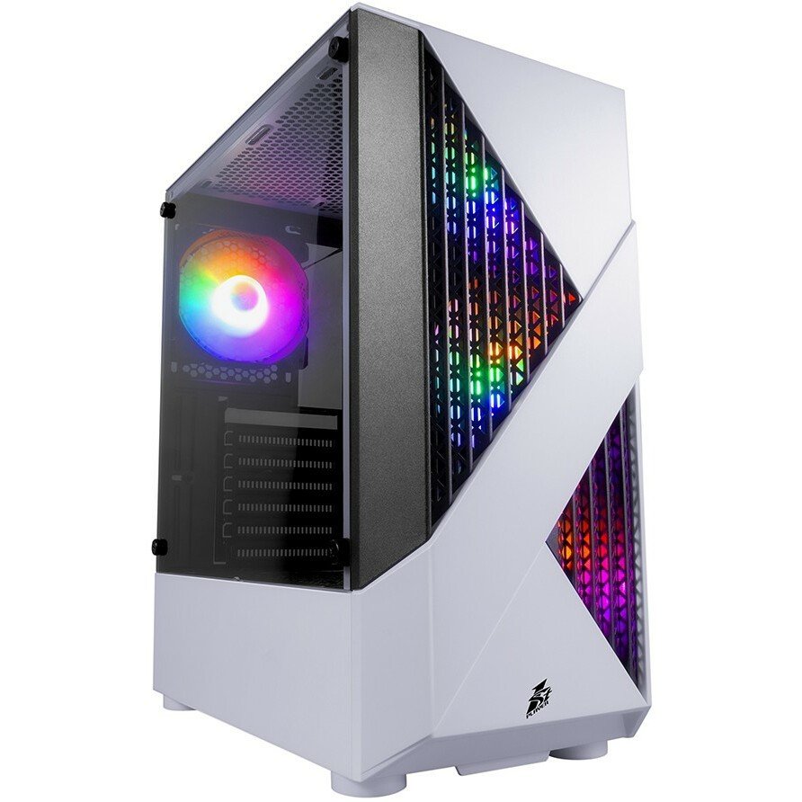 Корпус 1STPLAYER FIREROSE F3-A White, ATX, TG, 4x120mm LED fans inc. (Корпус 1STPLAYER FIREROSE F3-A Black, ATX, TG, 4x120mm LED fans inc. (F3-A-WH-4F1)