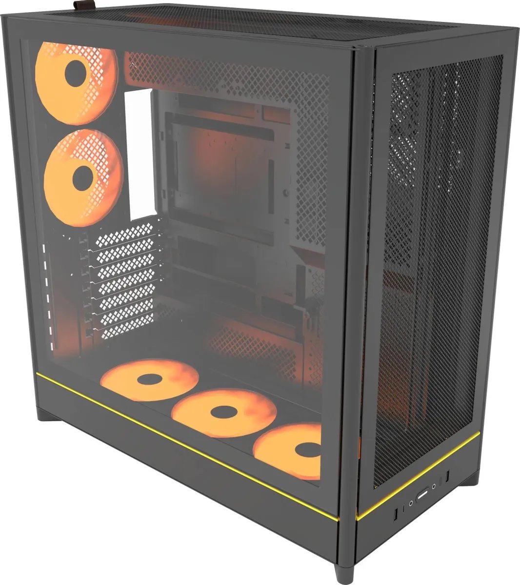 Корпус Montech HS01 Pro Black / ATX / 5x120mm ARGB fans hub / HS01 Pro (B)