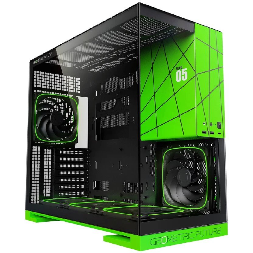 Корпус Geometric Future Model 5 NV Style Limited Edition with fans (1AM5WKNV01100) / mid tower, E-ATX / 5x140mm ARGB fans