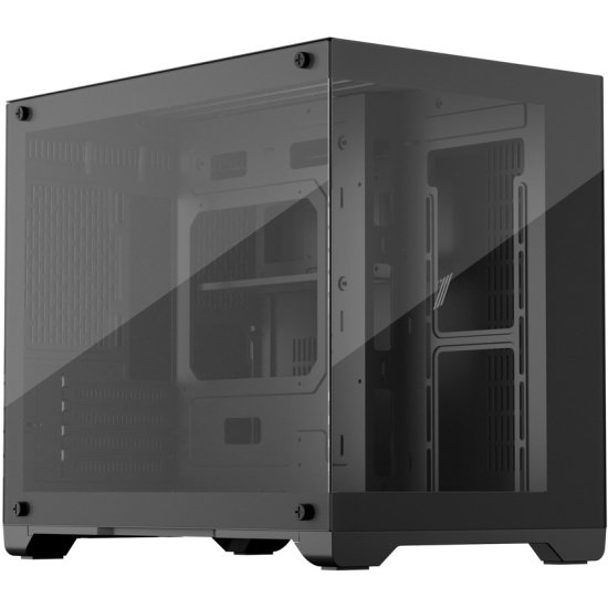 Корпус 1STPLAYER Megaview MV6-T Black (MV6-TP-BK) mATX