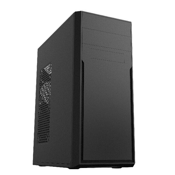 Корпус Foxline FL-302 (FL-302-FZ600R-U32) ATX black, w/PSU 600W, w/2xUSB2.0+2xUSB3.0, w/pwr cord, w/o Fan