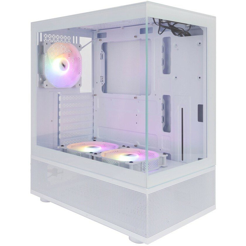 Корпус 1STPLAYER MIKU Mi7-A White / ATX / 3x120mm LED fans / Mi7-A-WH-2F1R-W-1F1-W