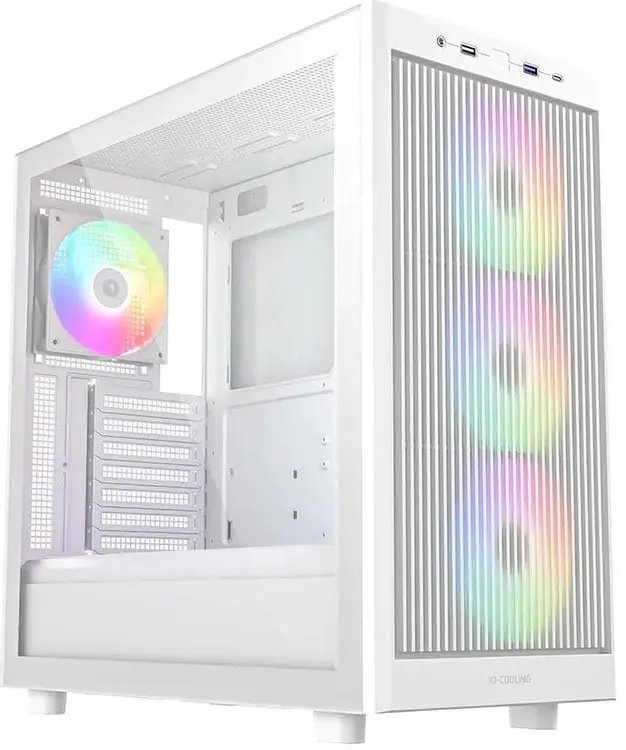Корпус ID-Cooling Ware 510 белый без БП ATX 7x120mm 5x140mm 1xUSB2.0 1xUSB3.0 audio bott PSU