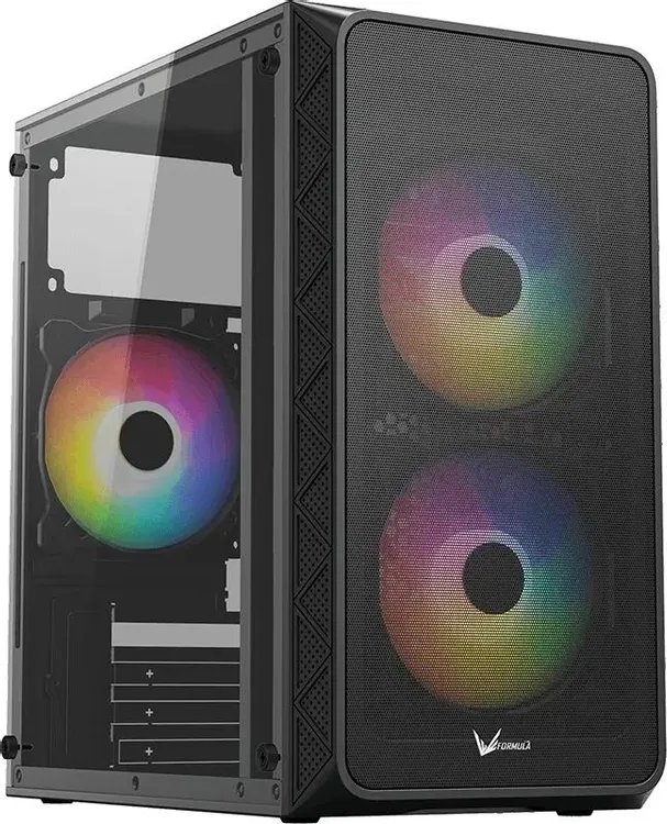 Корпус Formula Air Mesh G4 Plus AR (air mesh g4 plus black ar), без БП, mATX, черный