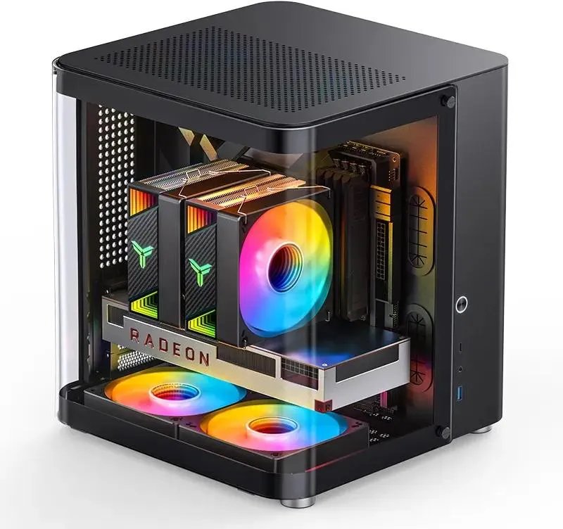 Корпус Jonsbo TK-1 2.0 Black без БП, mini-ITX, micro-ATX, черный