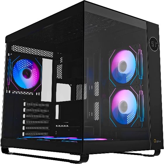 Корпус Ocypus Iota C70 BK ARGB, ATX, Type-C(3.1)*1, USB3.0*2, Bottom 3x120mm ARGB, Rear 1x120mm ARGB, MB side 2x120mm ARGB