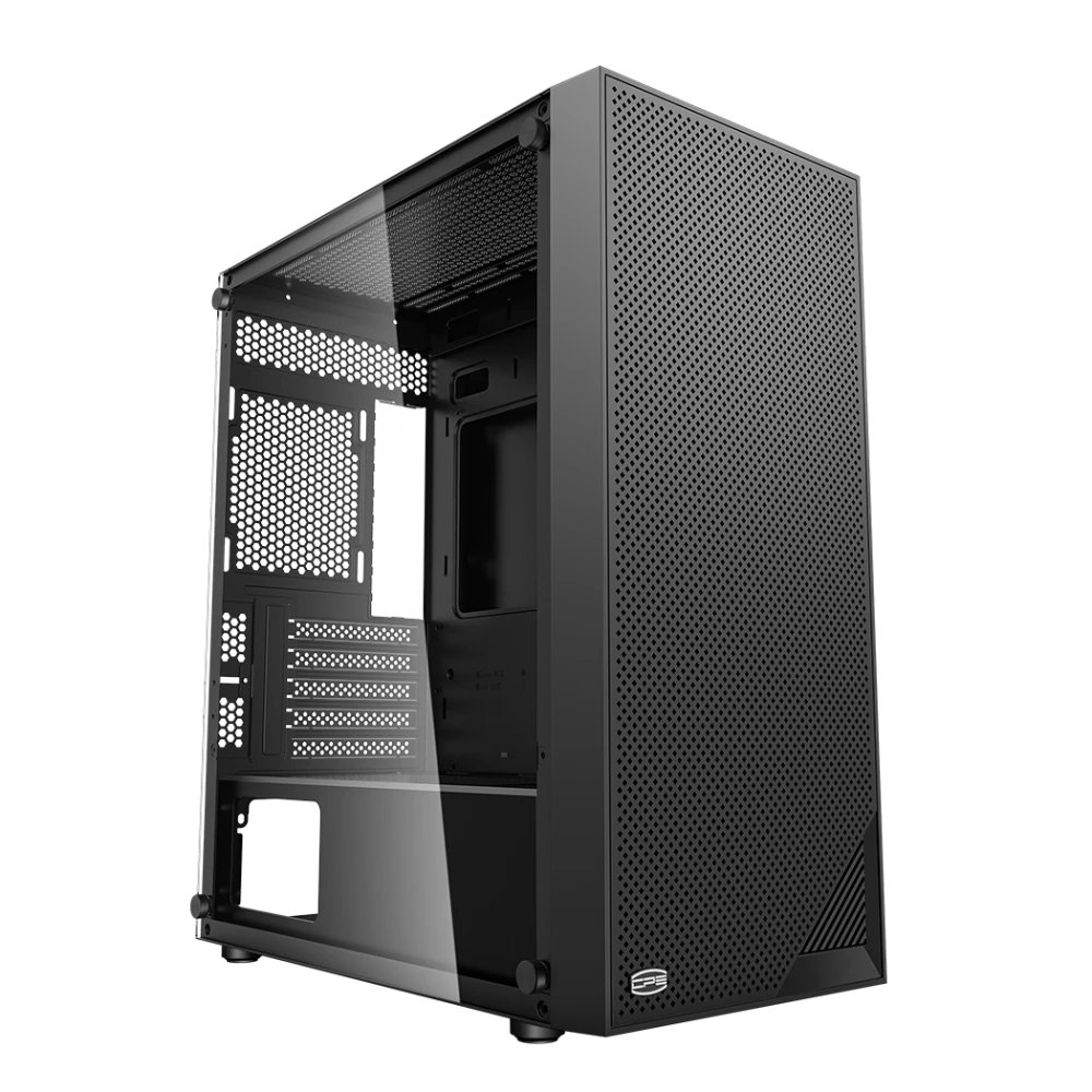 Корпус PCCOOLER C3B310 BK, Mesh Mid Tower, Black, TG, no fans mATX, mITX 1x2.5", 2x3.5", 5xPCI (без БП)
