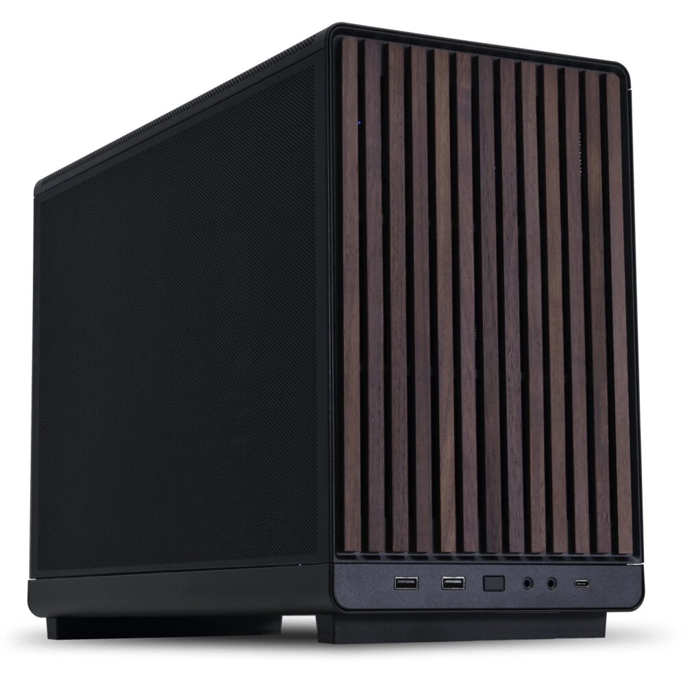 Корпус Lian Li A3-mATX Black/Wood (G99.A3X-WD.00) (mATX, без БП, 2хUSB3.0, 1xUSB3.1 Type-C)
