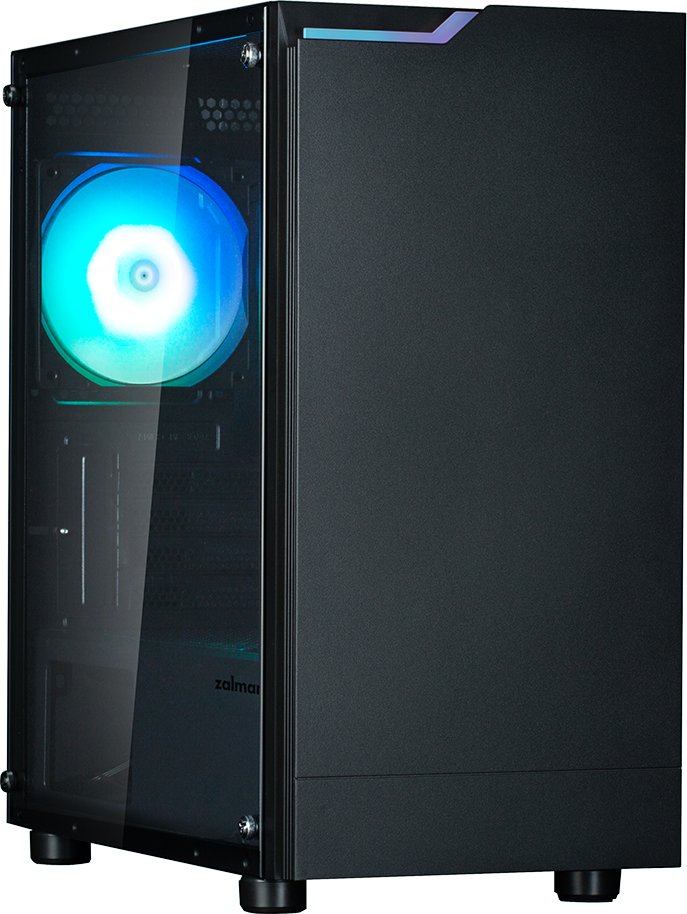 Корпус ZALMAN T4 Plus, MATX, Black, Window, 1 x Combo (3.5'' or 2.5''), 1x3.5'', 2x2.5", 1xUSB2.0, 2xUSB3.0, REAR 1x120mm ARGB