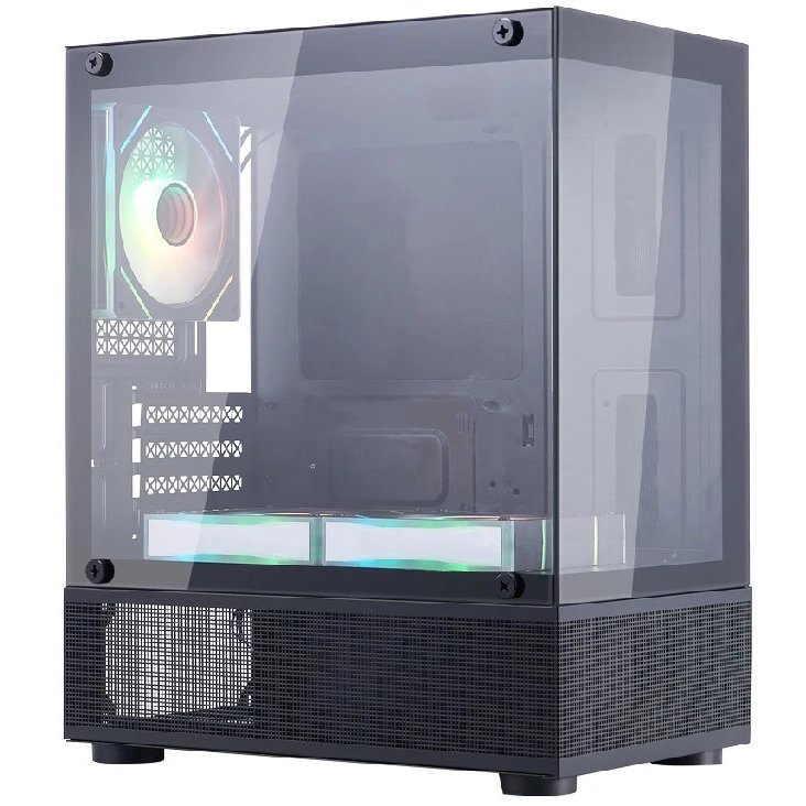 Корпус 1STPLAYER Miku Mi2-A ARGB Black (Mi2-A-BK-2FC7R-1FC7) mATX