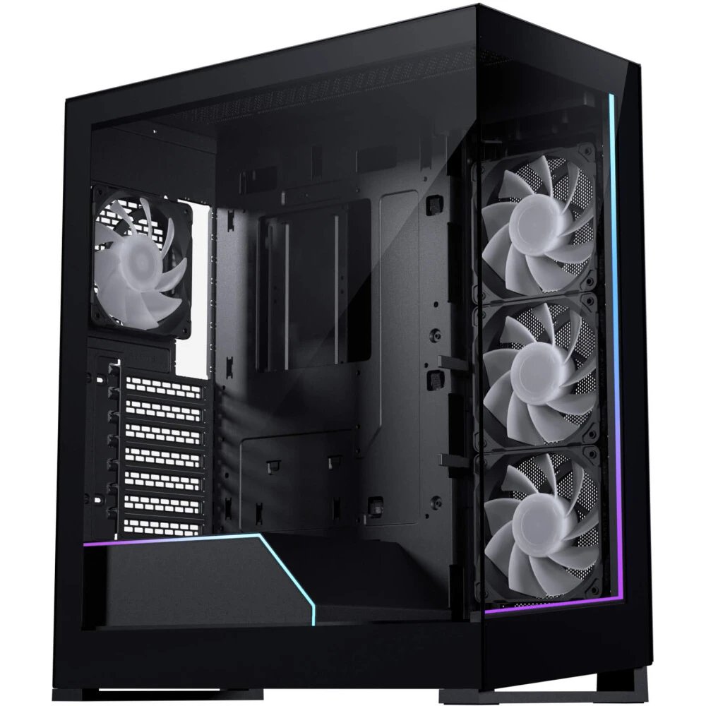 Корпус PHANTEKS NV5S (PH-NV523s_DBK01) Black, Digtial RGB Lighting, 4x120mm ARGB Fan, без БП, Tempered Glass, Mid-Tower