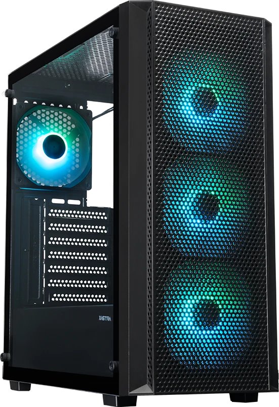 Корпус XASTRA A311 4ARGB-C6 Black (A311-4FC12A-C6) ATX/Mesh/ full-size TG / 4x120mm FC120 ARGB PWM fans/Argb+PWM HUB 6port