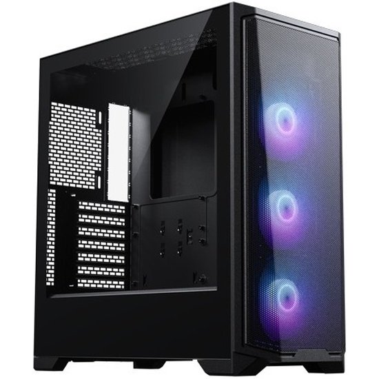Корпус PHANTEKS Eclipse G370A (PH-EC370GA_DBK01), Black, 3x120mm ARGB Fan, боковая панель Tempered Glass, Mid-Tower