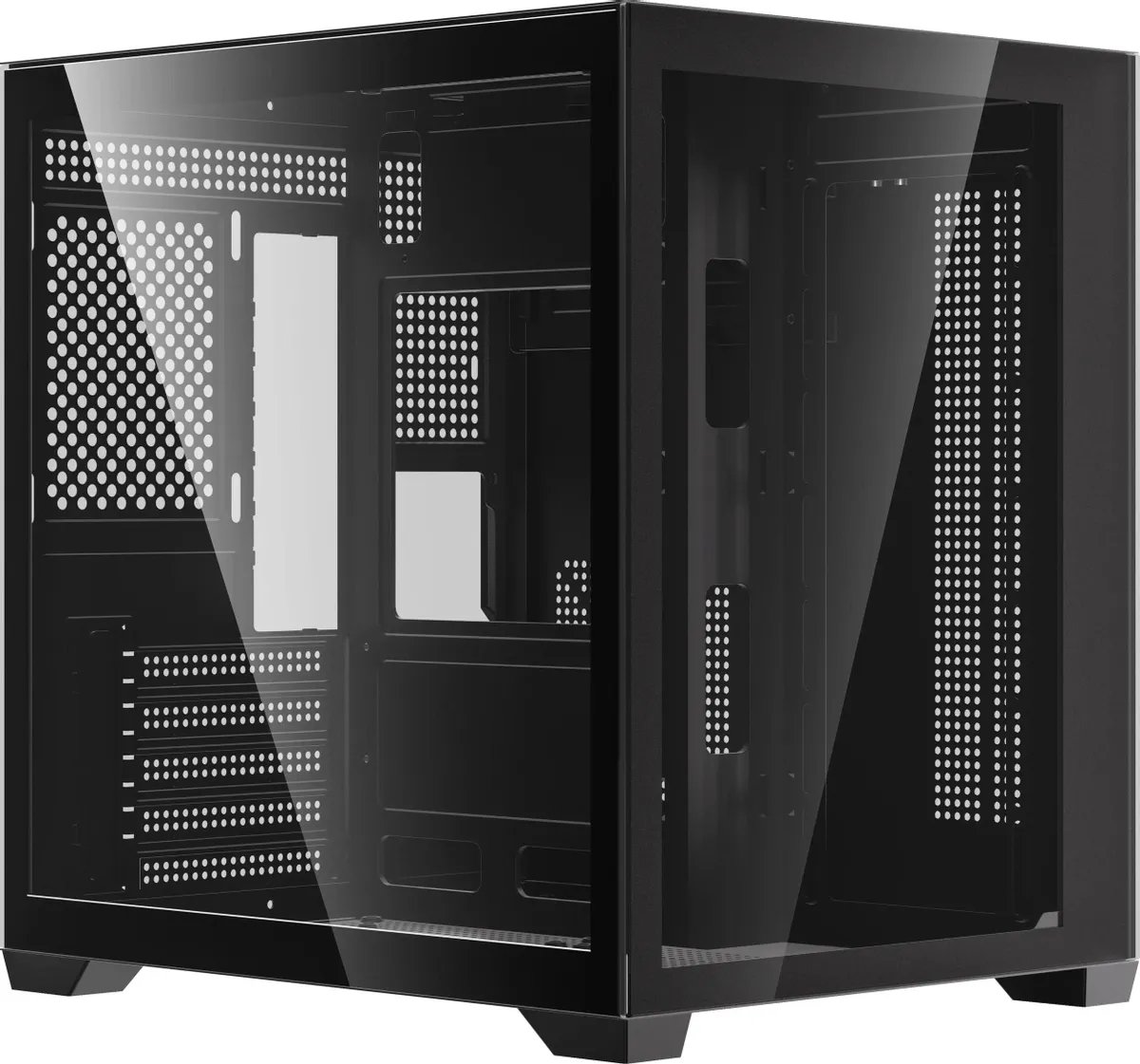 Корпус Accord ACC-ZMS03B, mATX, Midi-Tower, без БП, черный