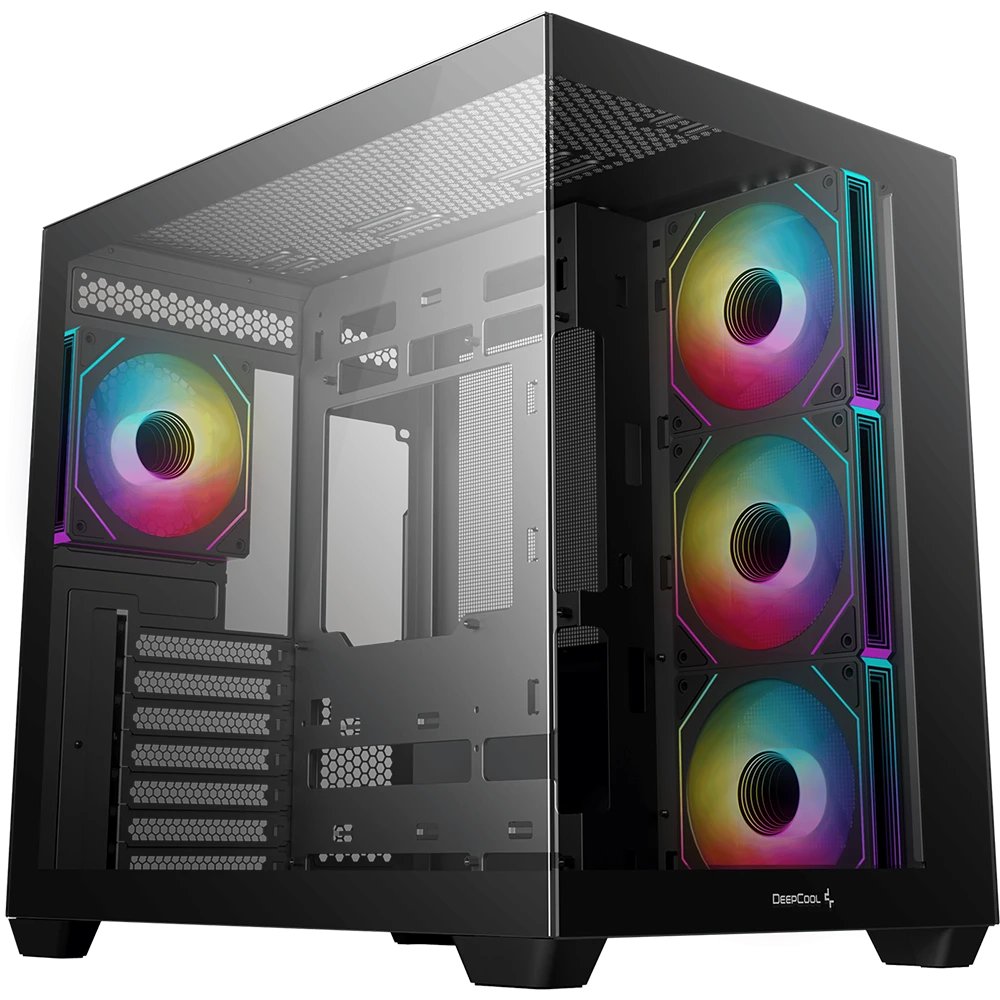 Корпус Deepcool CG530 4F (R-CG530-BKADA4-G-1) черный без БП ATX 2x120mm 2x140mm 2xUSB2.0 1xUSB3.0 audio bott PSU