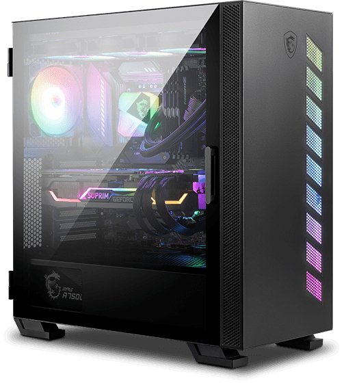 Корпус MSI MAG Vampiric 300R 2xUSB 3.0,1xType C, 1x120mm ARGB Fan, Tempered Glass Window, Brown Box