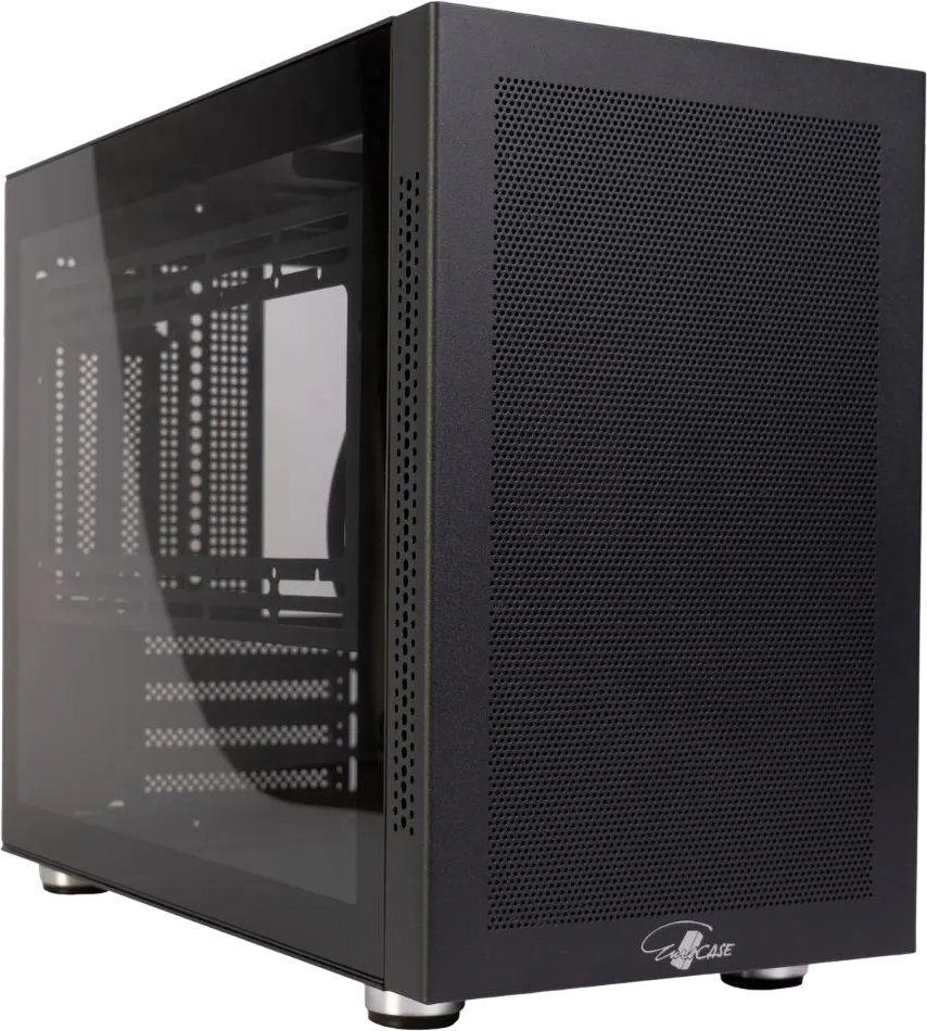 Корпус Eurocase MI05 черный без БП 00-01064257 Midtower mATX закаленное стекло USB 3.0