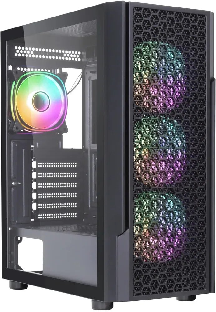 Корпус Accord 3312 (ACC-3312) черный без БП ATX 2xUSB2.0 1xUSB3.0 audio bott PSU