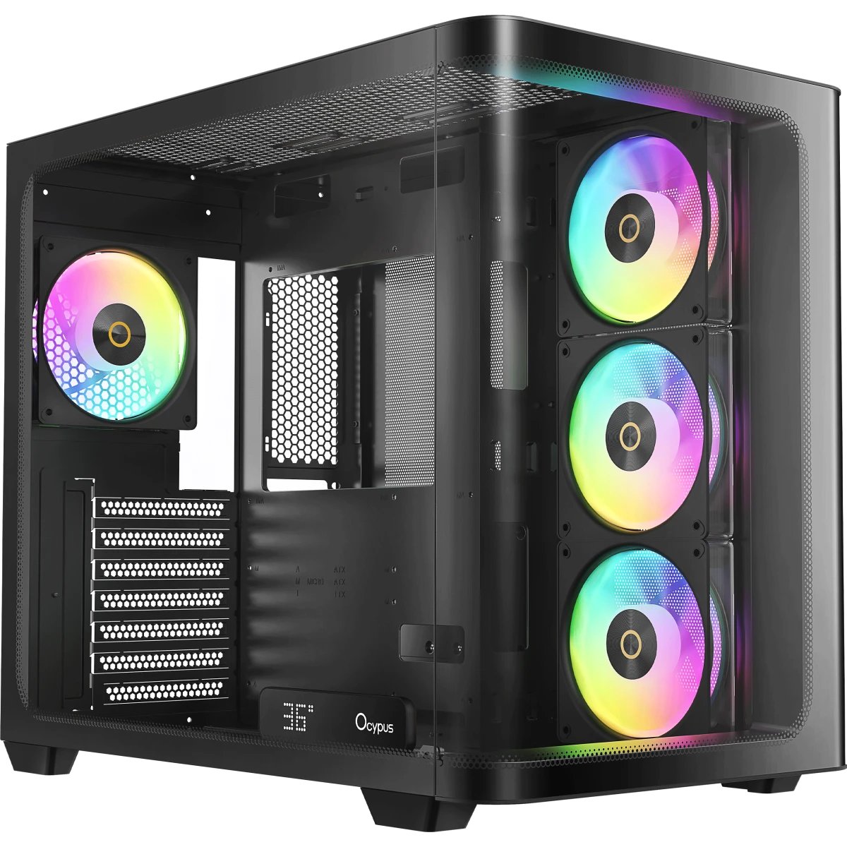 Корпус Ocypus Iota C70 BK Curve ARGB Digital (Iota-C70-BKD400CD-GL)