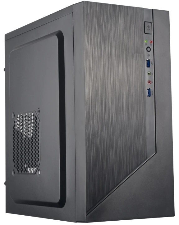 Корпус Foxline Forza FZ-015-U32 mATX black, без БП, w/o PSU, w/2xUSB3.0, no pwr cord, Fan