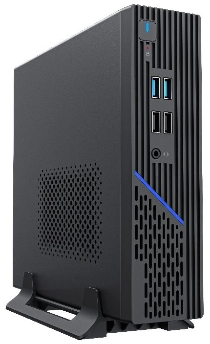 Корпус Foxline FL-109-AD120-DC mITX, w/ ext.PSU 120W, DC-converter, w/2xUSB2.0+2xUSB3.0, 1x40mmFan, black, VESA, w/pwr cord