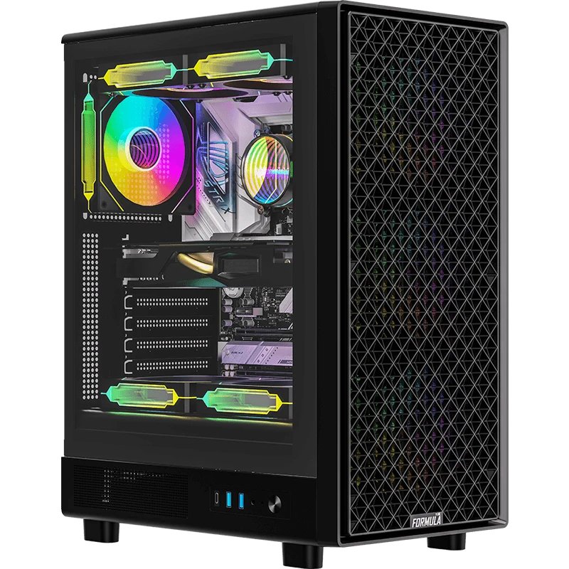 Корпус Formula Mana Dynamic, ATX, Midi-Tower, без БП, черный