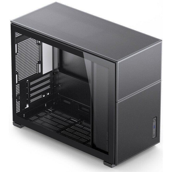 Корпус Jonsbo D31 Mesh Black без БП, боковая панель из закаленного стекла, mini-ITX, micro-ATX, черный
