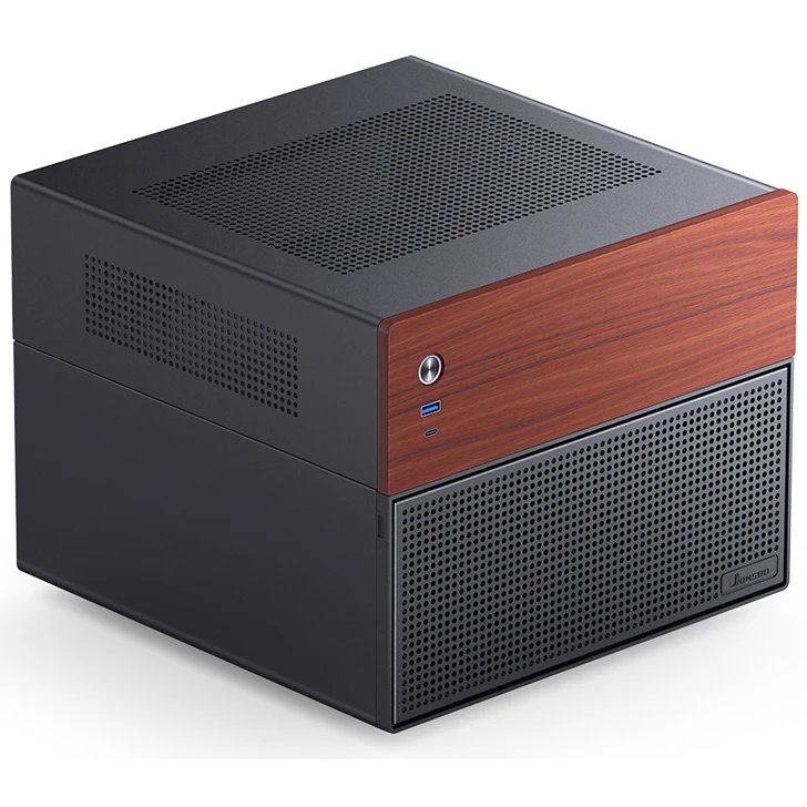 Корпус JONSBO N4 Black без БП, mini-ITX, SFX, черный
