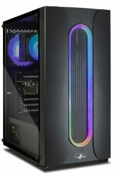 Корпус Eurocase A10 без БП ARGB black 00-00854022 Midtower ATX