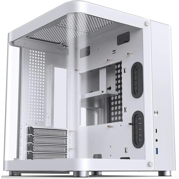 Корпус JONSBO TK-1 White без БП, Mini-Tower, TG, no fan, 1xUSB-A 3.2 + mATX, mITX