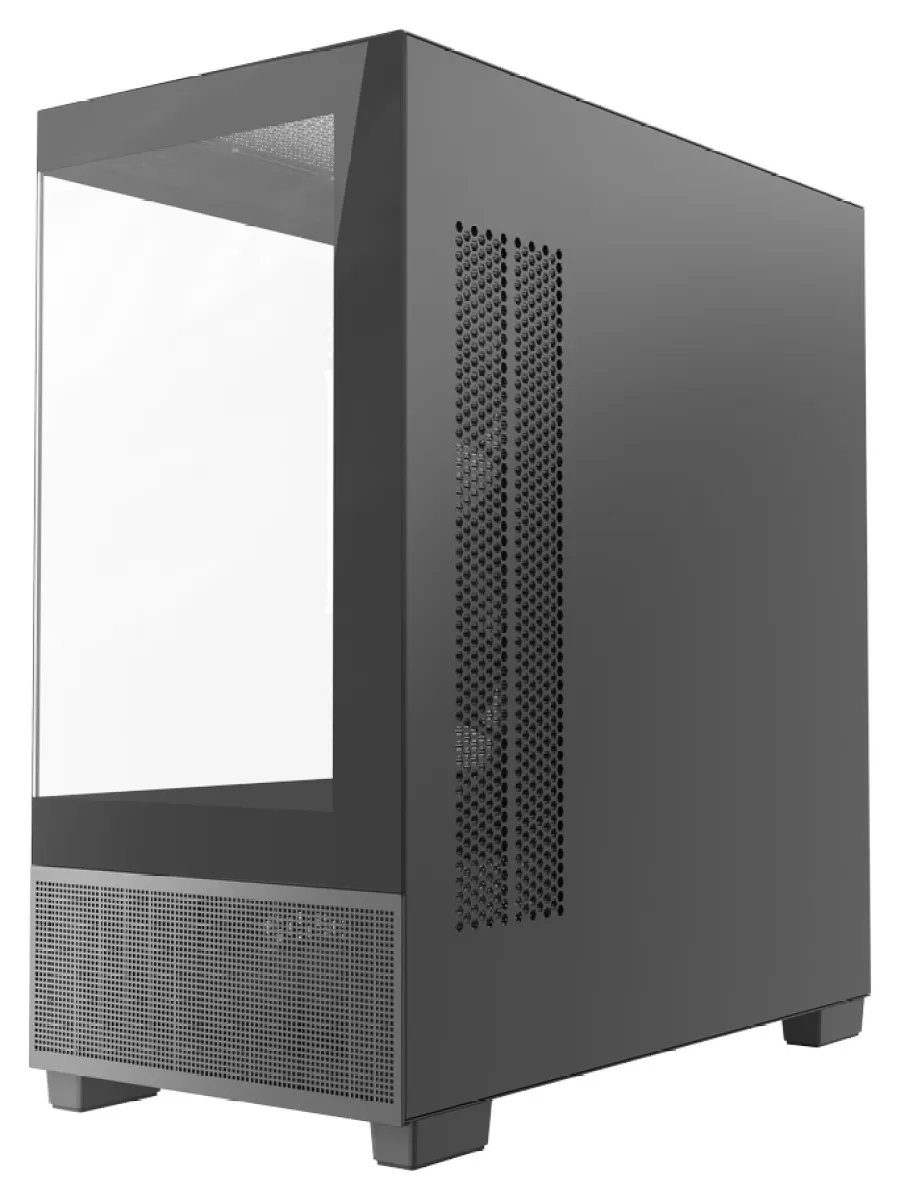 Корпус Powercase Vision Micro S3B (CVMMSB-A3), Tempered Glass, Type-C, 3x 120mm ARGB PWM Fan, чёрный, mATX