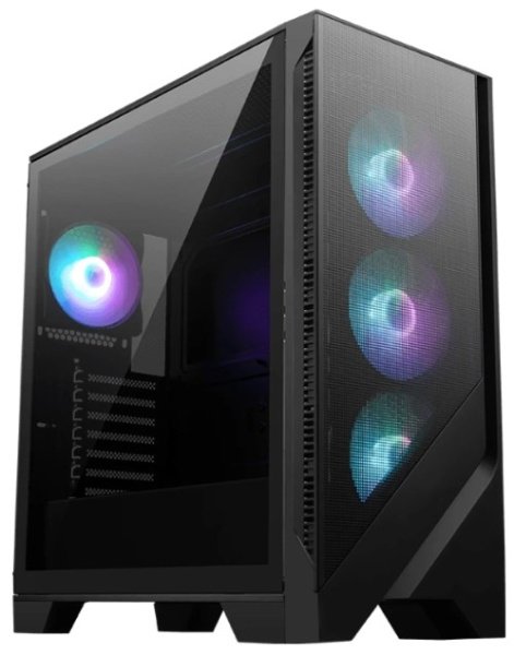 Корпус MSI Mag Forge 320R Airflow (306-7G23R27-HH9), без БП, Midi-Tower, TG, 4x120mm ARGB, 2xUSB 3.2, ATX, mITX Black