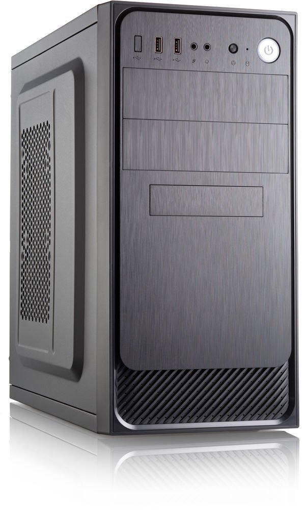 Корпус FOXLINE Forza FZ-053-SX450R-U32 mATX, 450W, 2xUSB3.0, Black, w/o FAN, 12 cm fan PSU, power cord