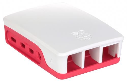 Корпус Qumo (RS030) ABS Plastic, Raspberry Pi 4, White+Red