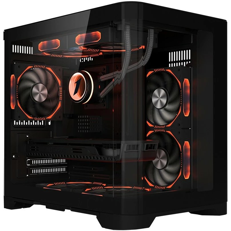 Корпус 1STPLAYER UVIEW UV5 Black (UV5-BK) / mATX
