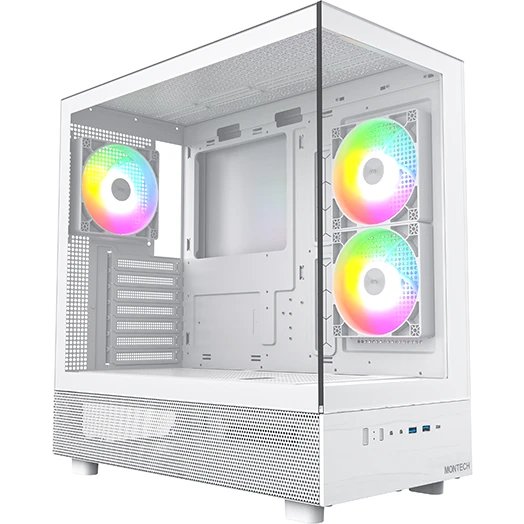 Корпус Montech XR White (XRW)/ ATX / 3x120mm ARGB fans