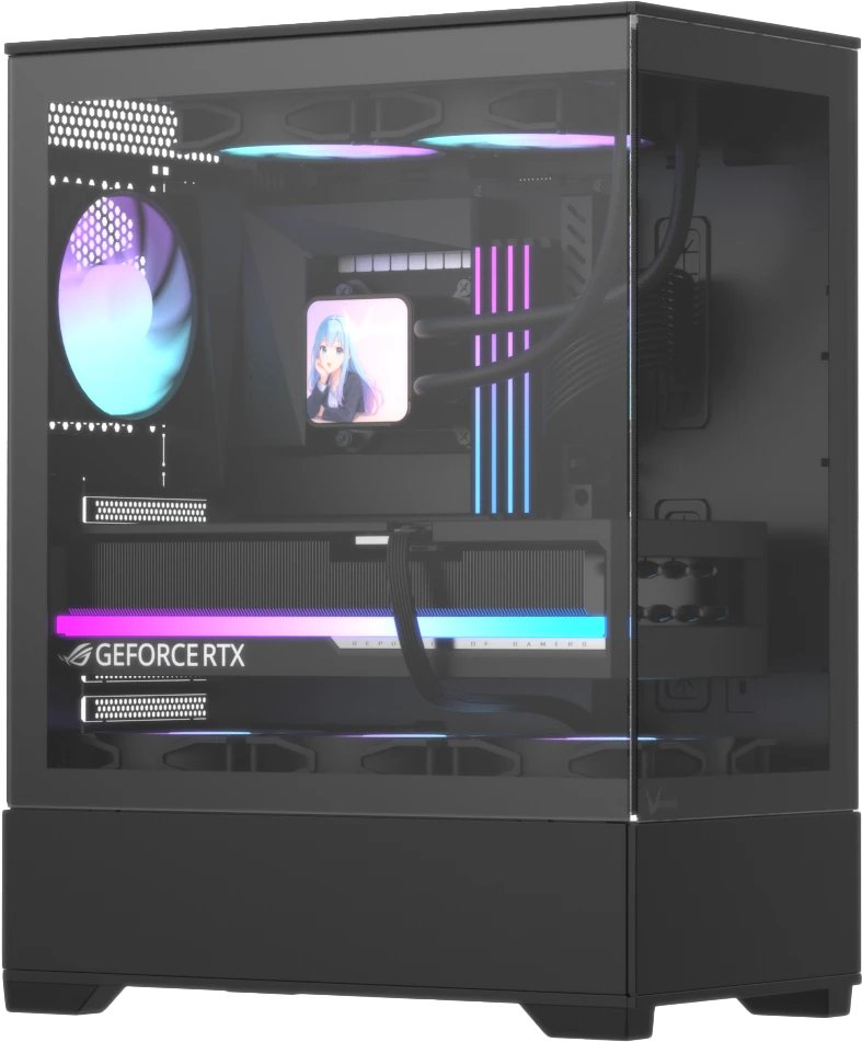 Корпус Formula Crystal Z1 Plus AR V2 (crystal z1+ black ar v2), без БП, ATX, черный