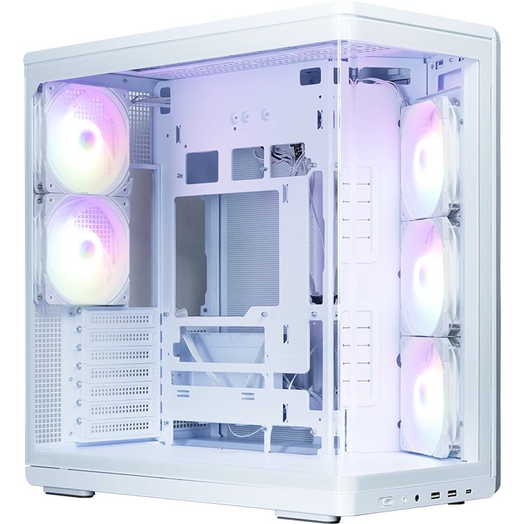 Корпус ZALMAN P60 White MidiTower (ATX, без БП, 5x120mm ARGB fans, 1xUSB Type C, 2xUSB 3.0)
