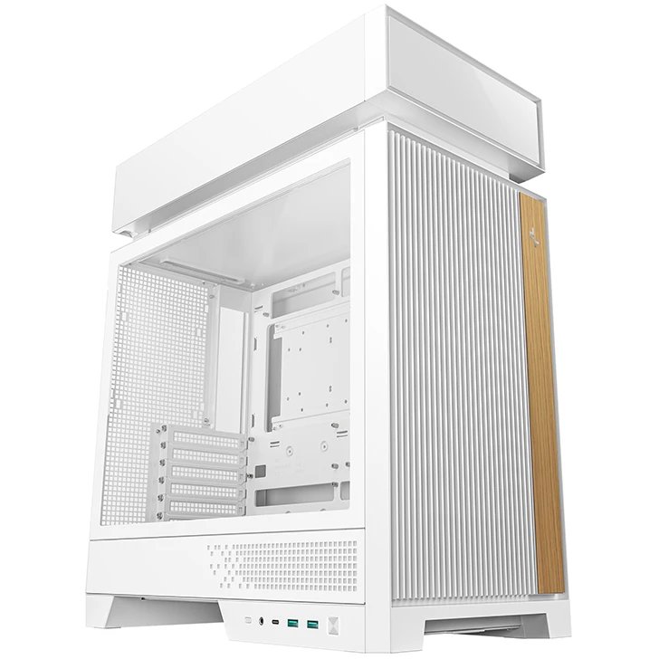 Корпус Deepcool CL660 WH без БП, боковое окно (закаленное стекло), 2x120мм ARGB вентилятор снизу, белый, ATX