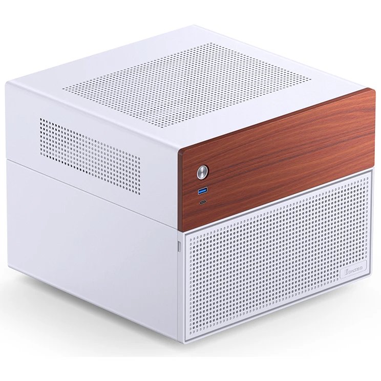 Корпус JONSBO N4 White без БП, mini-ITX, SFX, белый